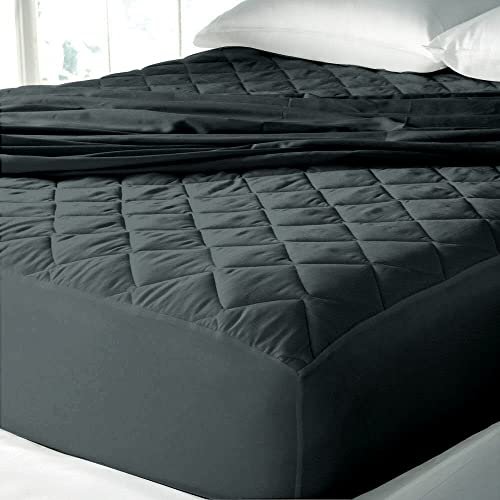 Cloth Fusion 100% Cotton Quilted Waterproof Mattress Protector, 250 GSM Bed Protector, Breathable and Hypoallergenic, Leak-Proof, Single Fitted Bed Cover, 210 TC (78"x36" inches, Grey)