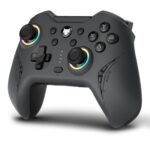 EvoFox Elite X2 Wireless Gaming Controller For PC, Dual-Mode (2.4G & Type C), Hallsense™ Magnetic Hall 3D Joysticks & Triggers, EZ Click Macros, New Precision & Turbo Mode, Dual Vibration Motors(Grey)
