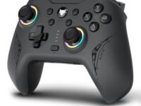 EvoFox Elite X2 Wireless Gaming Controller For PC, Dual-Mode (2.4G & Type C), Hallsense™ Magnetic Hall 3D Joysticks & Triggers, EZ Click Macros, New Precision & Turbo Mode, Dual Vibration Motors(Grey)