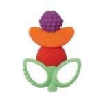 Infantino Lil' Nibble Teethers Fruit Kabob - Silicone Soft-Textured teether for Sensory Exploration and Teething Relief, with Easy to Hold Handles