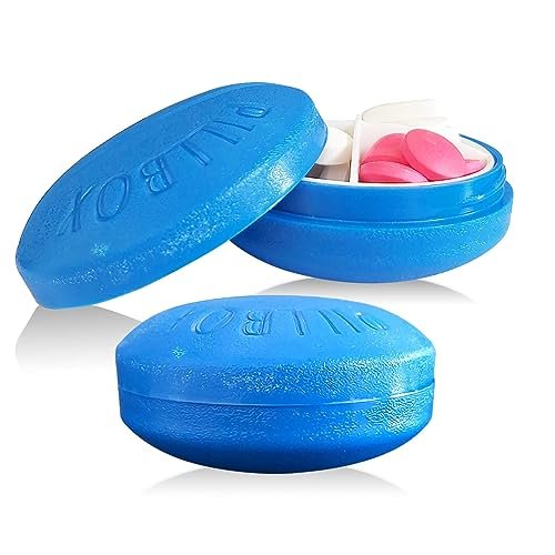 Right Products Travel Pill Box Organizer with Compartment Medicine Storage Dispenser