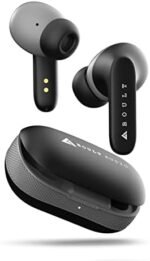 Z20 Wireless Earbuds, Bluetooth 51H Playtime, ENC Mic, Touch Controls, Gaming Mode (Jet Black)