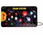 Clapstore Toys Montessori Galaxy Explorer Busy Board with LED Light, Educational Sensory Toy for Toddlers & Kids 2-6 Years, Travel Activity Board for Boys & Girls
