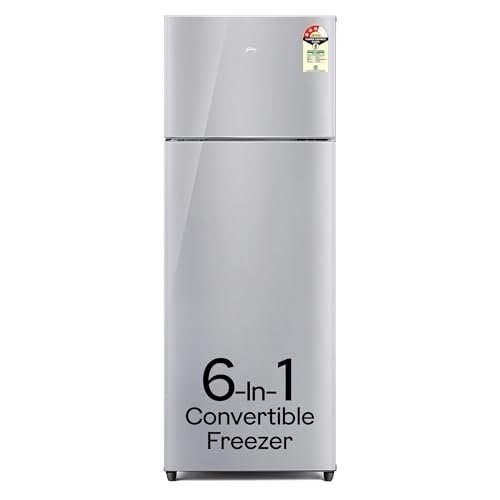 Godrej 223 L 3 Star Convertible Freezer 6-In-1, Nano Shield Technology, Inverter Frost Free Double Door Refrigerator(RT EONVALOR 260C RCIF ST RH, Steel Rush)
