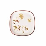 Nayasa Square Quarter Plate DLX | Set of 6 | Microwave Safe Snack Plate | Durable & Stylish | Perfect for Serving Snacks, Desserts & Small Meals | Kitchen Dinnerware | Maroon