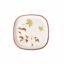 Nayasa Square Quarter Plate DLX | Set of 6 | Microwave Safe Snack Plate | Durable & Stylish | Perfect for Serving Snacks, Desserts & Small Meals | Kitchen Dinnerware | Maroon