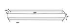 Pearl Mantels 418-60 Homestead Mantel Shelf, 60-Inch, Unfinished
