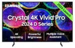 Samsung 163 cm (65 inches) D Series Brighter Crystal 4K Vivid Pro Ultra HD Smart LED TV UA65DUE77AKLXL (Black)