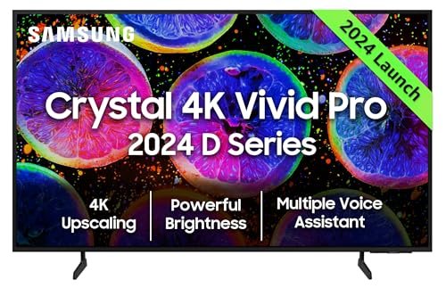 Samsung 163 cm (65 inches) D Series Brighter Crystal 4K Vivid Pro Ultra HD Smart LED TV UA65DUE77AKLXL (Black)