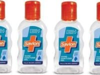 Savlon hand sanitizer gel just one drop kills 99.99% (4 * 55ml) germs Hand Sanitizer Bottle (4 x 55 ml)