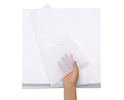 Tia Crafts Fresh Butter Paper for Packing Wrapping Food Baking Cake, Sandwich Burger Pizza, Non Sticky Paper for Wrapping Roti & Parchment Paper, Food Grade White | Drawing, 8 X 8 inch (8 Inch, 100)