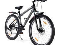 Urban Terrain UT1000 Steel Cycle/Bicycle 27.5 inch MTB (21 Speed) Gear Bicycle For Men/Boys With Front Suspension & Dual Disc Brake Mountain Bike | Ideal for 15+ Years, Frame Size : 16 inch (Black)