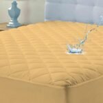 Ayka Waterproof Cotton Quilted Mattress Protector King Size Breathable Hypoallergenic Noiseless Ultra Soft Fitted Bed Protector 72x72 inch Mattress/Bed Cover (King 72x72 inch | 6x6 ft, Beige)