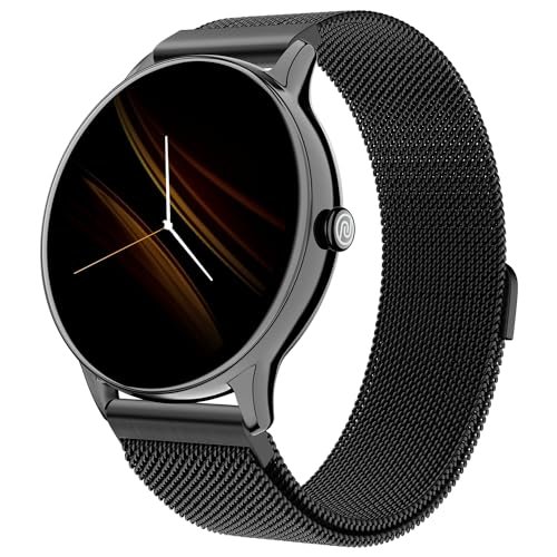 Noise Twist Go Round dial Smartwatch with BT Calling, 1.39" Display, Metal Build, 100+ Watch Faces, IP68, Sleep Tracking, 100+ Sports Modes, 24/7 Heart Rate Monitoring (Black Link)