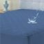 Ayka Waterproof Cotton Quilted Mattress Protector King Size Breathable Hypoallergenic Noiseless Ultra Soft Fitted Bed Protector 72x72 inch Mattress/Bed Cover (Med Blue, King (72 * 72”))
