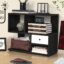 ABOUT SPACE Table Top Bookshelf - Countertop Bookcase with Drawer, Engineered Wood S-Shaped Desktop Storage Organizer Table Shelf Book Rack for Home Study Room (Lemon Oak - L 60 x B 25 x H 50 cm)