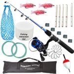 AUF® Fishing Spinning Rod,Reel,Accessories Complete Kit (Beginners kit)