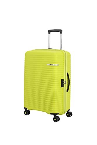 American Tourister Liftoff 67 CM Medium Check-in Polypropylene (PP) Hard 8 Wheels Spinner Luggage/Suitcase/Trolley Bag for Travel (Apple Green)