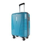 Aristocrat Airpro Check-in 66 Cm(Medium) Polypropylene 360 Degree 8 Wheels Trolley Bag for Travel Hard Case Luggage, Lightweight with Combination Lock & Robust Trolley with 7 Yrs Warranty (Teal Blue)