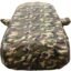Autofact 100% Waterproof Car Body Cover Compatible with Chevrolet Enjoy, with Mirror Pockets, 4 x 4 American Matty, Long Lasting Strong Durable Material, Camouflage Army Look