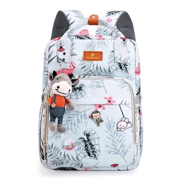 BAGSCOG Stylish Baby Diaper Bag- Mothers Maternity Bags for Travel- Multifunctional Waterproof Backpack (Leaf)