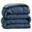 BSB HOME Microfiber Reversible AC Comforter/Blanket for Double Bed | Ultra Soft & Dual Colour All Weather Duvet |Aqua & Dark Blue, 200 GSM, 90 x 100 inches