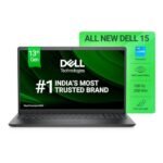Dell 15 13th Gen Thin & Light Laptop, Intel Core i3-1305U, 15.6" FHD 120Hz 250 nits Narrow Border Display, 16GB DDR4 RAM, 512GB, Intel UHD Graphics, Windows 11 + Office H&S 2024, Carbon Black, 1.66Kg