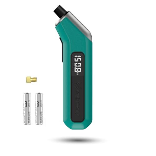 ETENWOLF T300 Plus Tire Pressure Gauge 200 PSI, Digital Tire Gauge with Bright LED Display, Tire Gauges for Tire Pressure with Presta Valve Adaptor (Dark Cyan)