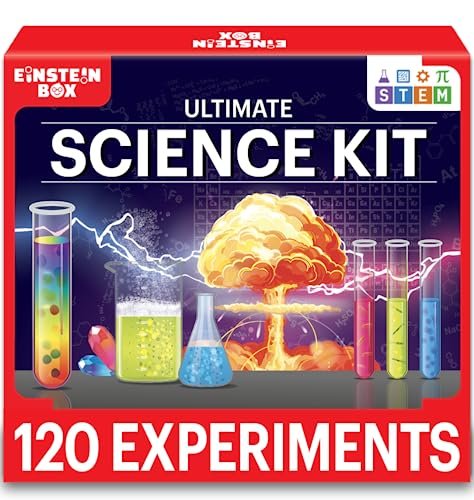 Einstein Box Ultimate Science Experiment Kit for Boys & Girls Ages 8-14 | Birthday Gifts Ideas for Kids | STEM Learning Educational Toys & STEM Toys for 8-14 Year Olds | Experiment Kit