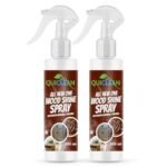 Elem Quiclean Wood Shine Spray | Natural and Herbal Wood Shine and Polish Spray for Furniture, Doors, Windows | For Home and Office Use | Alternative to Wood Polish and Wax (200 ml, 2)