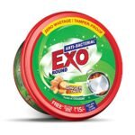 Exo Round Dishwash Bar 700gm | Complete Dishwashing Solution With Anti-Bacterial Efficacy & Goodness of Ginger Remove Tough Grime Stains With Ease | Experience Hygienic & Superior Cleaning