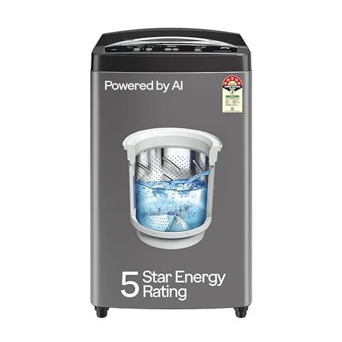 Godrej 7 Kg 5 Star Fabrisafe Steel Drum Fully-Automatic Top Load Washing Machine (WTEON ALP 70 5.0 FDUN GPGR, Graphite Grey, Zero Pressure Tech Fills Tub 60% Faster)