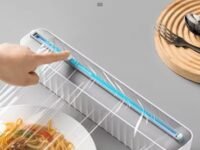 HARIKRUPEX Food Wrap Dispenser Wraptastic Plastic Foil Cling Wrap Cutter