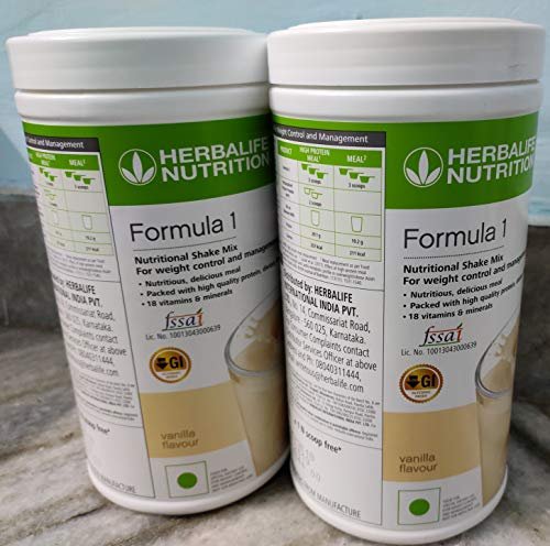 Herbalife Nutrition Formula 1 Nutritional Vanilla Shake (1 Kg) - Pack of 2
