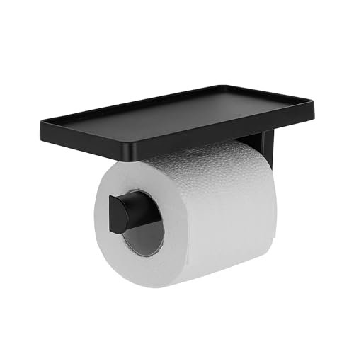 Hindware Self-adhesive Series Toilet Paper Holder for Bathroom with Mobile Stand