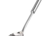 Kuber Industries Stainless Steel Soup Ladle with Long Handle and Ample Bowl Capacity Perfect for Stirring, Serving Soups and More (Silver), Standard