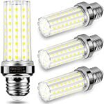 LED Corn Light Bulb 150W Equivalent 2000 Lumen 6500K Cool Daylight White 20W E26/E27 Base Non-dimmable Ceiling Fan Corn Lighting for Home Garage Warehouse Indoor LED Corn Bulbs Pack of 4