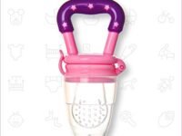 Naughty Kidz Silicone Food/Fruit Nibbler For Baby, Bpa Free And Soft Fruit Feeder For Baby, Infant,,Pink