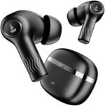 Nirvana Ion Truly Wireless in Ear Knobs with 120 HRS Playback, Crystal Bionic Sound with Dual EQ Modes, 4 Mics ENx™ Technology, In-Ear Detection, Hearables App, IPX4 Ear Buds TWS (Carbon Black)