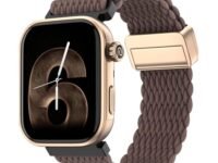 Noise Pro 6 Smart Watch:Intelligent AI, Endless AI Watch Faces, AI Companion, 1.85" AMOLED, EN2 Processor, Nebula UI 2.0, Emergency SOS, Compatible with iOS & Android (Vineyard Weave), Brown