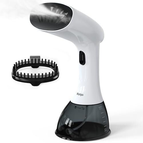 Rolipo Garment Steamer for Clothes, Steam Iron for Clothes, for Home, Office, Travel, Upgraded 400ML Large Capacity Water Tank, Wrinkle Remover