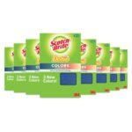 Scotch-Brite Dobie Colors All-Purpose Cleaning Pads, Scours without Scratching, 24 Pads