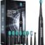 Sonic Electric Toothbrushes for Adults and Kids, 8 Brush Heads Electric Toothbrush with 40000 VPM Deep Clean 5 Modes, Rechargeable Fast Charge 4 Hours Last 30 Days