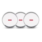 Storehaus Stainless Steel 3pc Thali Plate(12 inch) Kitchenware Set Ideal for Home, Restaurants and Family Use, Silver