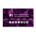 Study'n'Learn 86 Inch 8GB |128GB Interactive Flat Panel Android 14.0, 4K UHD Multitouch Screen Display Best for Teaching and Official Use | with K-12 Digital Content