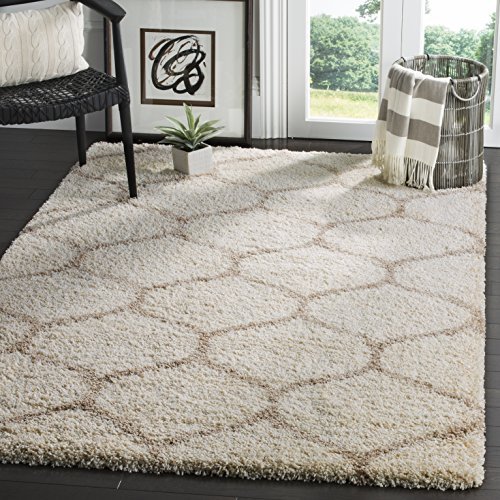 TAUKIR CARPETS Handmade Collection Microfiber Silk Touch Rugs, Size 10x12, feet Color, Ivory-Multi