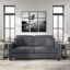 Torque Moscow 2 Seater Fabric Sofa (Dark Grey) 2 Person Sofa, Wooden Sofa Set, Couch for Living Room | 3 Years Warranty