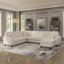 Torque - Moscow 7 Seater U Shape Fabric Sofa for Living Room, Bedroom, Office, Home Furniture - (RHS, Beige)