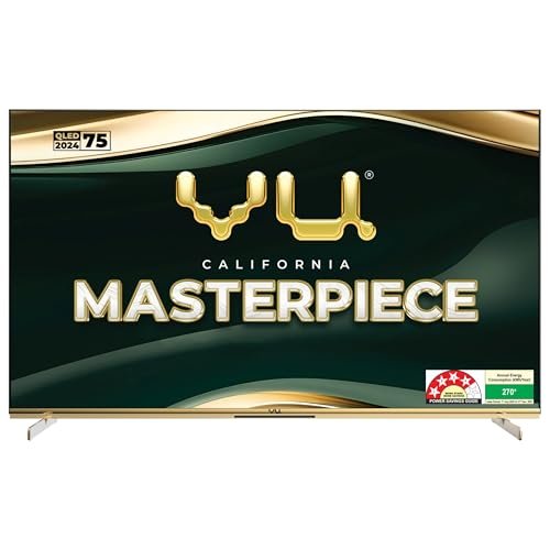 Vu 189cm (75 inches) Masterpiece Series 4K QLED TV 75MASTERPIECE