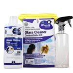 Wavex Glass Cleaner Concentrate (1ltr) Makes 20 Ltrs Glass Cleaner Liquid Includes Microfiber Cloth 350 GSM, Empty Spray Bottle Dispenser and Measuring Cap